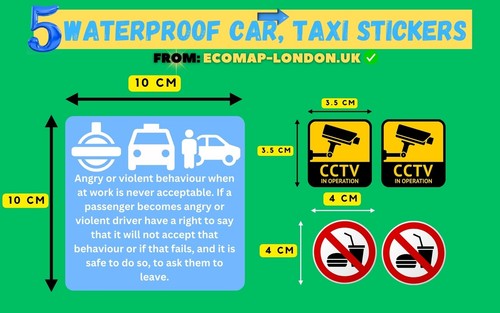 Stickers for taxi pco phv - stickers,